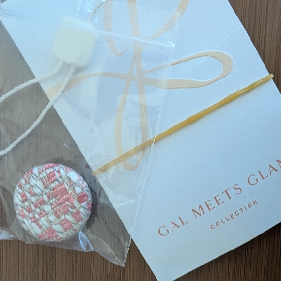 NWT Gal Meets Glam Clarissa Pink Tweed Jacket Small / 6 - Picture 11 of 11